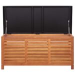 Boîte de rangement de jardin 117x50x55 cm Eucalyptus solide – Image 3