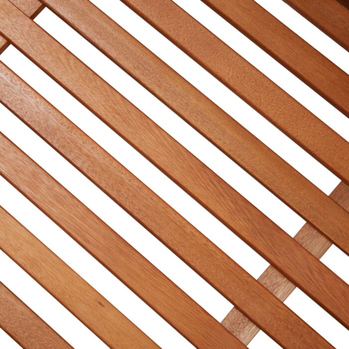 Boîte de rangement de jardin 117x50x55 cm Eucalyptus solide – Image 6