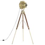 Lampadaire à trépied bois de manguier massif 193 cm