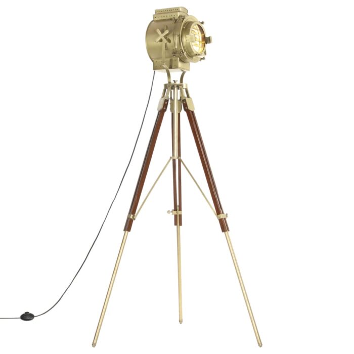 Lampadaire à trépied bois de manguier massif 193 cm – Image 2