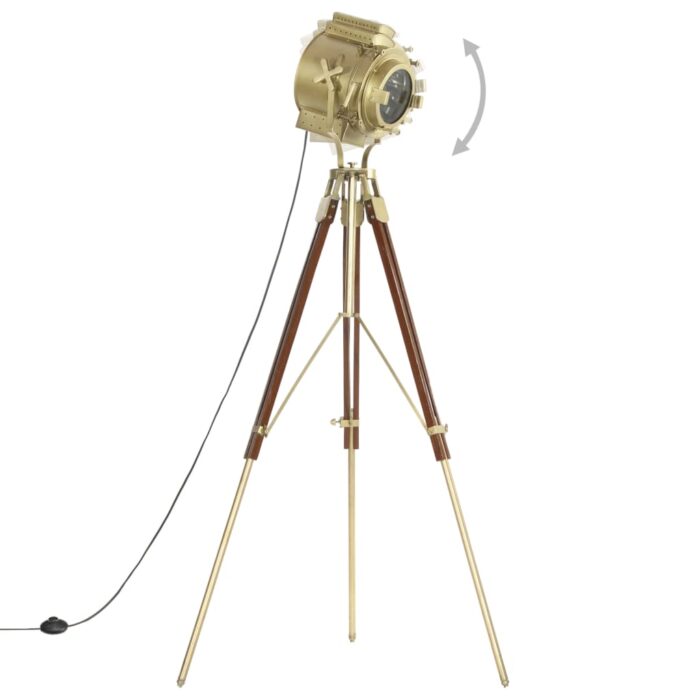 Lampadaire à trépied bois de manguier massif 193 cm – Image 3