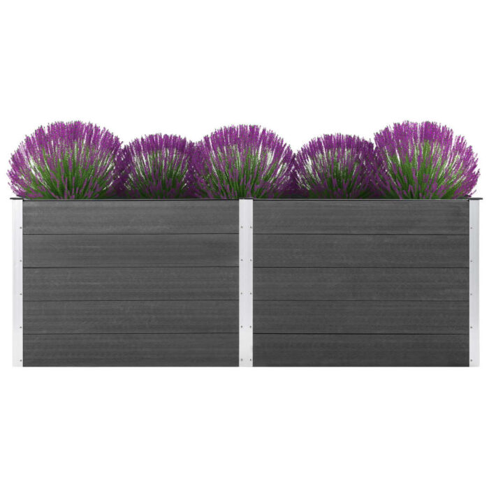 VXL8719883813523_a_en_hd_1.jpg Lit surélevé de jardin 250x50x91 cm WPC Gris – Image 1