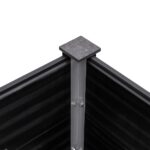 Lit surélevé de jardin 250x100x54 cm WPC Gris – Image 4