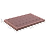 Élément de plancher pour douche solaire Marron 101x63x5,5cm WPC – Image 4
