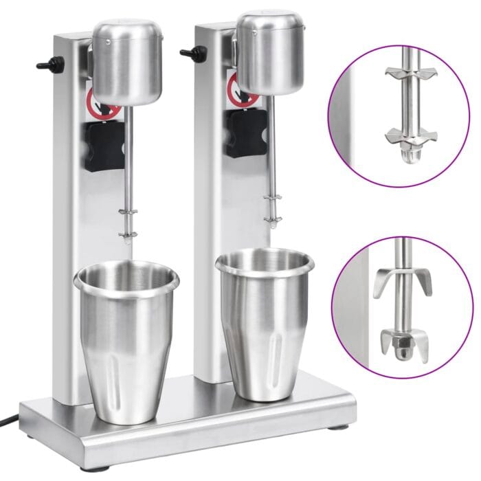 VXL8719883813790_a_en_hd_1.jpg Mélangeur de milkshake avec deux coupelles Acier inoxydable 2 L – Image 1