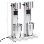 Mélangeur de milkshake avec deux coupelles Acier inoxydable 2 L – Image 10