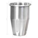 Mélangeur de milkshake avec deux coupelles Acier inoxydable 2 L – Image 11