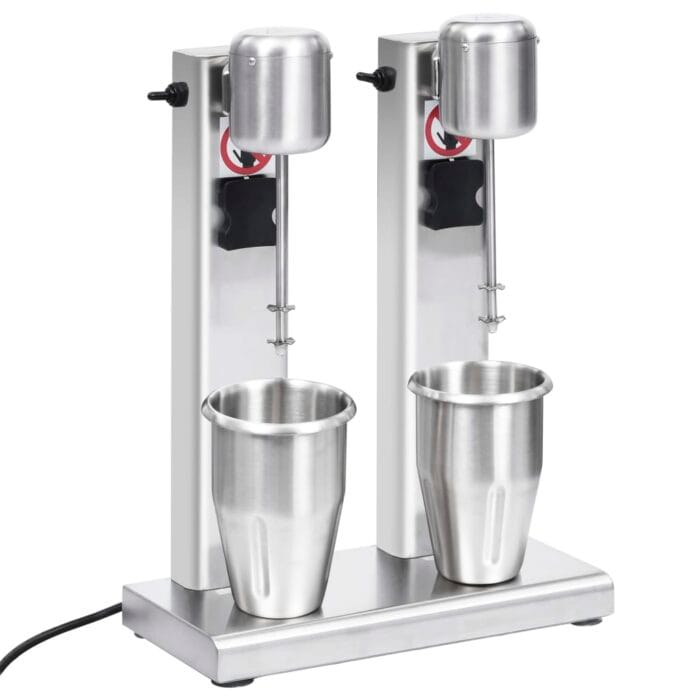 Mélangeur de milkshake avec deux coupelles Acier inoxydable 2 L – Image 3