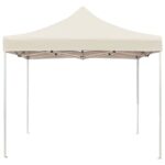 Tente de réception pliable Aluminium 2 x 2 m Crème – Image 3