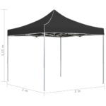 Tente de réception pliable Aluminium 2 x 2 m Anthracite – Image 5