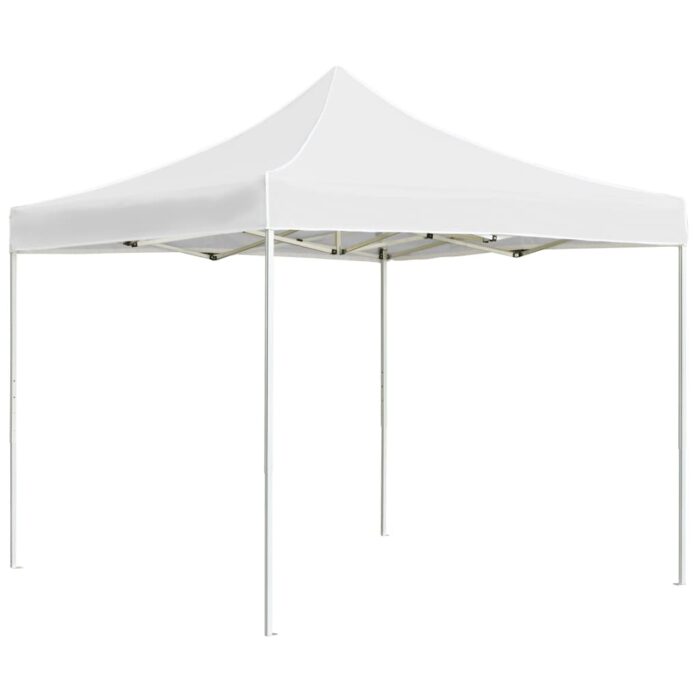 Tente de réception pliable Aluminium 2 x 2 m Blanc – Image 1
