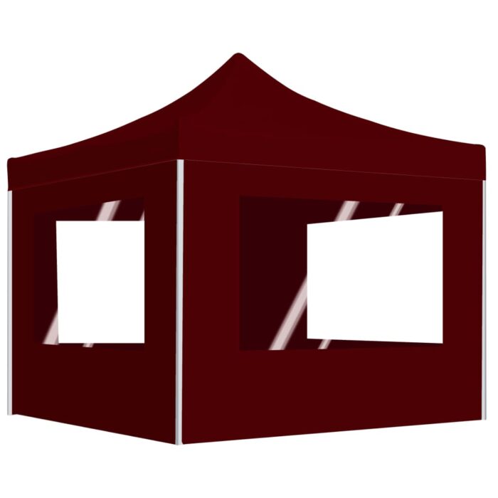 VXL8719883814261_a_en_hd_1.jpg Tente de réception pliable avec parois Aluminium 2x2 m Bordeaux – Image 1