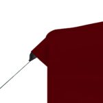 Tente de réception pliable avec parois Aluminium 2x2 m Bordeaux – Image 7
