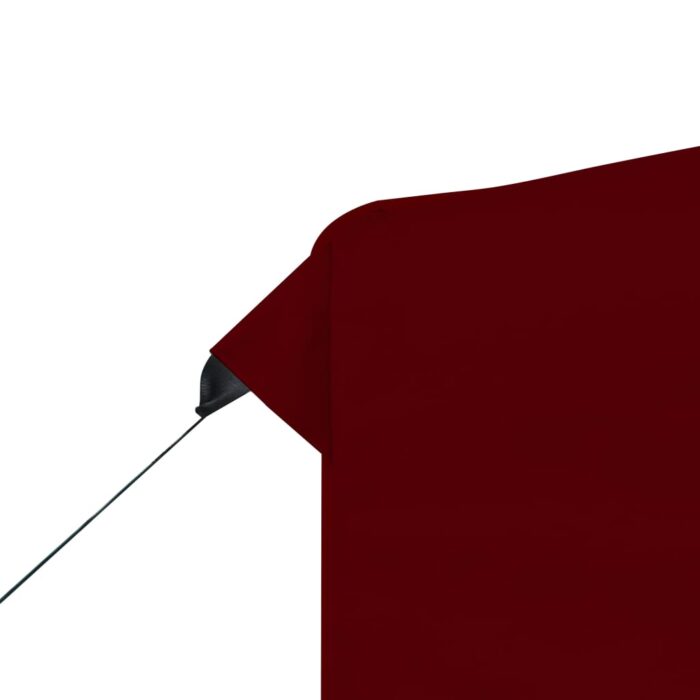 Tente de réception pliable avec parois Aluminium 2x2 m Bordeaux – Image 7