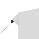 Tente de réception pliable avec parois Aluminium 2x2 m Blanc – Image 7