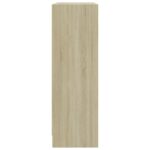 Bibliothèque chêne sonoma 80x24x75 cm bois d'ingénierie – Image 3