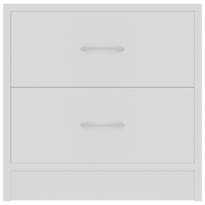 Table de chevet Blanc 40x30x40 cm Bois d'ingénierie – Image 2