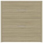 Table de chevet Chêne sonoma 40x30x40 cm Bois d'ingénierie – Image 2