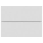 Table de chevet Blanc 40x30x30 cm Bois d'ingénierie – Image 2