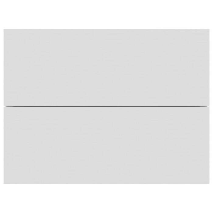 Table de chevet Blanc 40x30x30 cm Bois d'ingénierie – Image 2