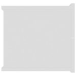 Table de chevet Blanc 40x30x30 cm Bois d'ingénierie – Image 3