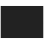 Table de chevet Noir 40x30x30 cm Bois d'ingénierie – Image 2