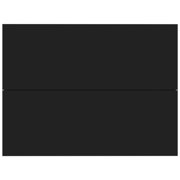 Table de chevet Noir 40x30x30 cm Bois d'ingénierie – Image 2