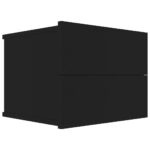 Tables de chevet 2 pcs Noir 40x30x30 cm Bois d'ingénierie – Image 2