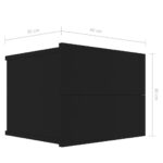 Tables de chevet 2 pcs Noir 40x30x30 cm Bois d'ingénierie – Image 6