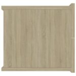 Table de chevet chêne sonoma 40x30x30 cm Bois d'ingénierie – Image 3