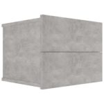Tables de chevet 2 pcs Gris béton 40x30x30 cm Bois ingénierie – Image 2