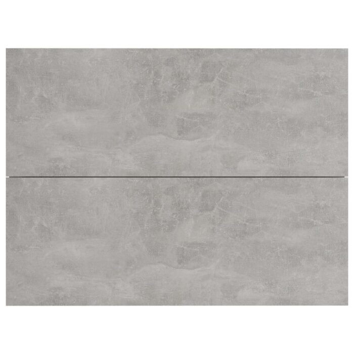 Tables de chevet 2 pcs Gris béton 40x30x30 cm Bois ingénierie – Image 3