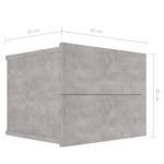 Tables de chevet 2 pcs Gris béton 40x30x30 cm Bois ingénierie – Image 6
