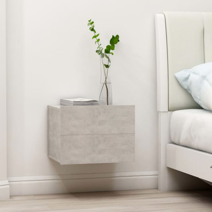 VXL8719883816579_m_en_hd_1.jpg Tables de chevet 2 pcs Gris béton 40x30x30 cm Bois ingénierie – Image 1