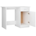 Bureau Blanc 100x50x76 cm Bois d'ingénierie – Image 4