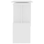 Bureau d'angle Blanc 200x50x76 cm Bois d'ingénierie – Image 4