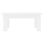 Table basse Blanc 100x60x42 cm Bois d'ingénierie – Image 2