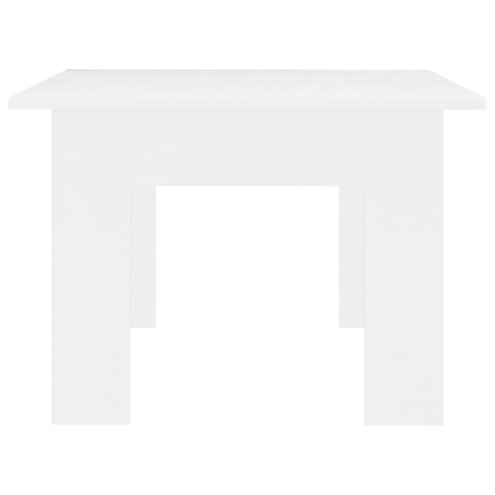 Table basse Blanc 100x60x42 cm Bois d'ingénierie – Image 3