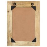 Miroir peint à la main 40x55 cm Bois de manguier solide – Image 2