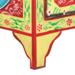 Table de chevet peinte à la main 40x30x50 cm Bois de manguier – Image 6