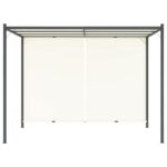 Pergola avec toit réglable Crème Blanc 3x3 m Acier – Image 3