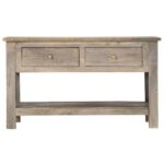 Table basse 82x52x47 cm Bois de manguier massif – Image 3