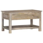 Table basse 82x52x47 cm Bois de manguier massif – Image 4