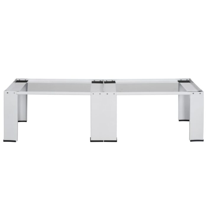 Socle double pour lave-linge et sèche-linge Blanc – Image 2
