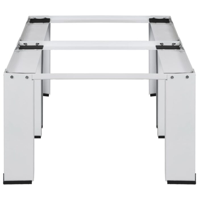 Socle double pour lave-linge et sèche-linge Blanc – Image 3