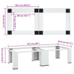 Socle double pour lave-linge et sèche-linge Blanc – Image 7