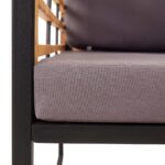 Chaises de jardin et coussins lot de 2 Bois d'acacia Gris foncé – Image 6
