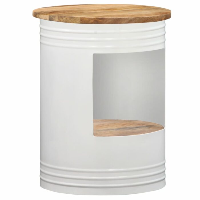 Table basse 43x55 cm Bois de manguier solide – Image 6