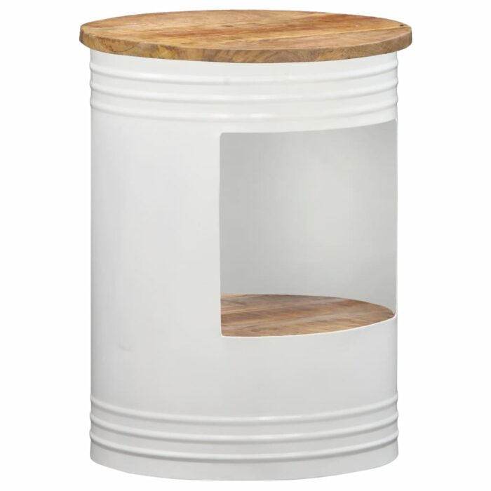 Table basse 43x55 cm Bois de manguier solide – Image 7