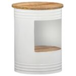 Table basse 43x55 cm Bois de manguier solide – Image 8